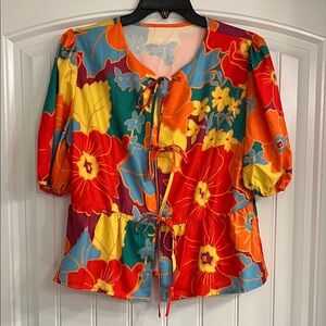 SHEIN Colorful Floral Blouse
